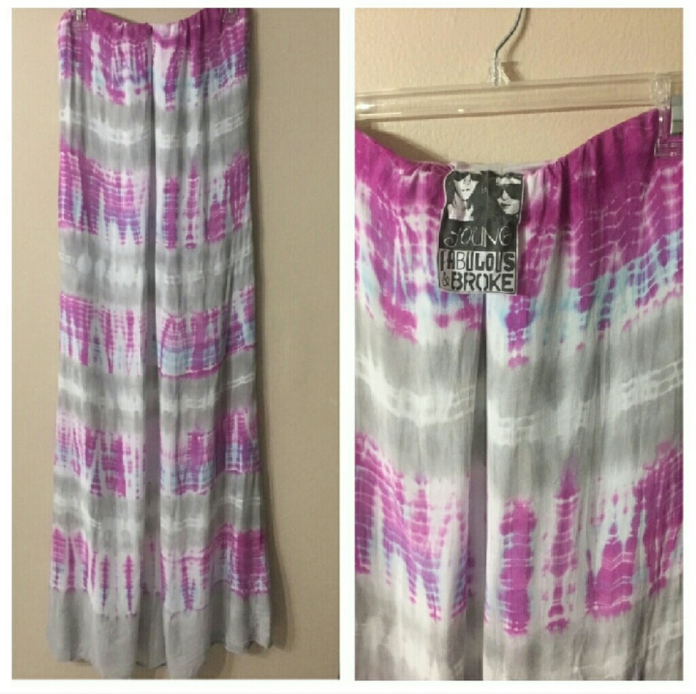 YOUNG FABULOUS & BROKE Karissa Strapless Maxi